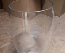 Very Large Heavy Glass Vase