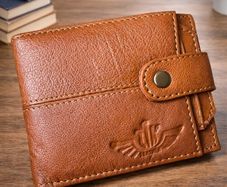 Genuine Leather Wallet Luxury Handmade RFID Secure Wallet Card Holder