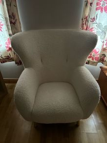Armchair VILDSUND off-white teddy