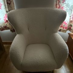Armchair VILDSUND off-white teddy