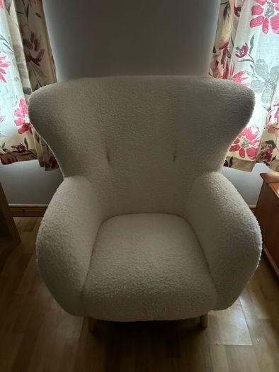 Armchair VILDSUND off-white teddy