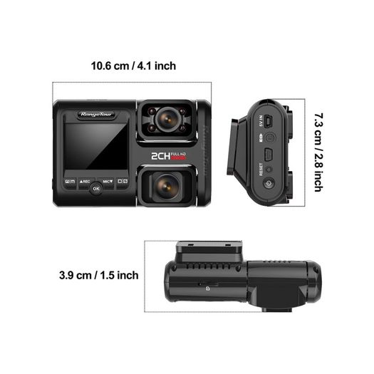 OUT OF STOCK-Car  Dash Cam  Wi-Fi Wifi 2160P 4K Dual lens (Inside+Outside) with Night vision
