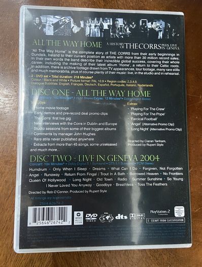 A History of The Corrs Double DVD All The Way Home