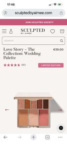 Sculpted By Aimee. Limited Edition Love Story the Wedding Palette