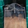 Stunning Art Deco Polished chrome Fire Screen Image 3