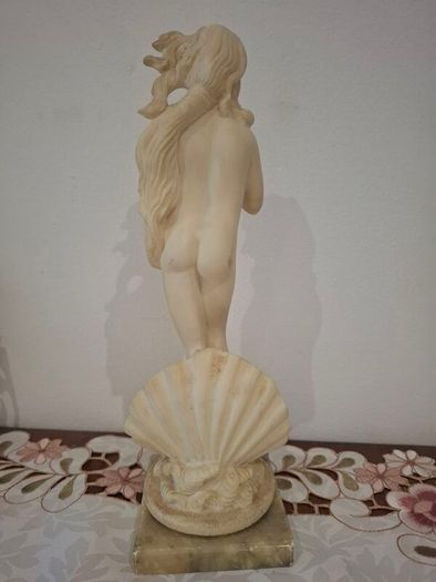 Venus / Aphrodite Rising from Shell Statue (Marble Base)