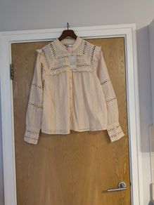 V By Very Coffee Long Sleeved Blouse. Size - 16.  B.N.W.T.