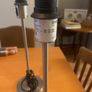 Pair of silver chrome lamps Image 2