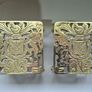 Pair of Antique 1913 British Brass Trivets Image 3