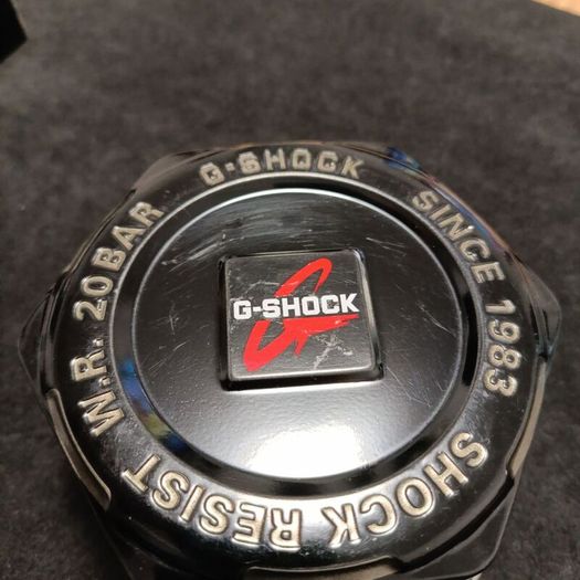 Vintage White G-shock 8900 Series Tough Solar Negative Black Screen