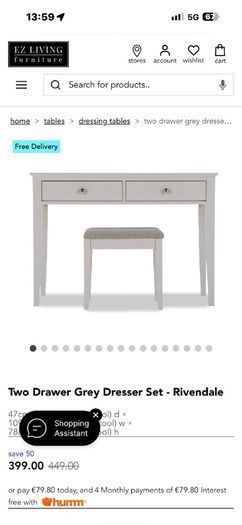 dressing table