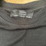 Bershka Black Ribbed t shirt top size Small Image 2