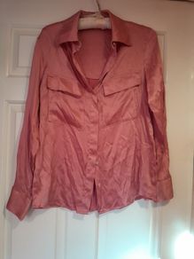 Mango Suit satin blouse