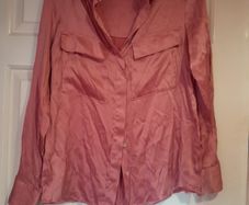Mango Suit satin blouse