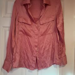 Mango Suit satin blouse
