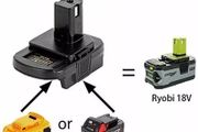 Battery Converter Adapter USB  For RYOBI Convert DEWALT 18-20v Milwaukee  to 18V Battery Adapter
