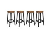 Set of 4 industrial style Bar stools