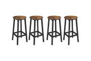 Set of 4 industrial style Bar stools