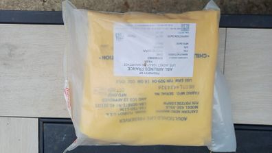 Premium Airline Collectible: Genuine ASL Airlines France Life Jacket in Underseat Pouch