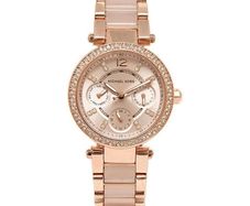 Michael Kors Women's Watch Mk6110 Pink Gold - Warranty - Free Delivery /  Collect