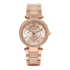 Michael Kors Women's Watch Mk6110 Pink Gold - Warranty - Free Delivery /  Collect