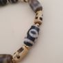 Vintage 2 Eyes Himalayan Tibetan Agate & Unique Pattern Agate Beads Bracelet Image 4