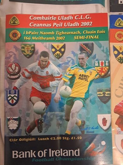 2002 Ulster GAA Football Programme Bundle