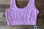 Brand New Candy Pink Towelling Bralet Size XS