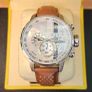 Invicta chronograph S1 rally Silver & brown watch men Image 3
