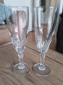 Vintage Luminarc Champagne Glasses