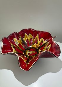 Large Vintage Vallauris Style Studio Pottery Bowl
