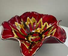 Large Vintage Vallauris Style Studio Pottery Bowl