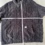 Mens 3XL Black Teddy Fleece Sherpa Hoodie Jacket Image 8