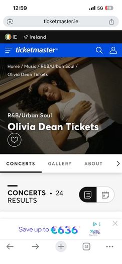 Olivia Dean tickets 20th June wanted