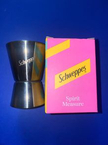 Schweppes Spirit Measures Stainless Steel Shot Brand new