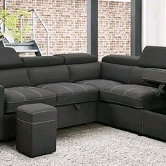Monaco Corner Grey Sofa Bed