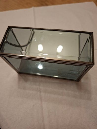 Glass Floral jewellery box