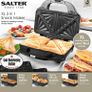 Deep Fill 3-in-1 Snack Maker, Interchangeable Non-Stick Cooking Plates, Panini Press & Griddle, Waffle Iron, Toastie Sandwich Toaster, 900 W, Power/Ready Indicator Lights, Locking Latch, Black Image 3