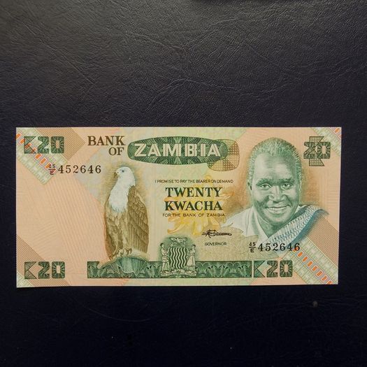 Zambia 1986 .20 Kwacha.Uncirculated Condition.