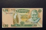Zambia 1986 .20 Kwacha.Uncirculated Condition.