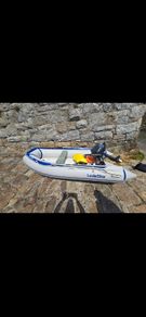 inflatable boat with outboard