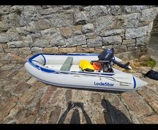 inflatable boat with outboard