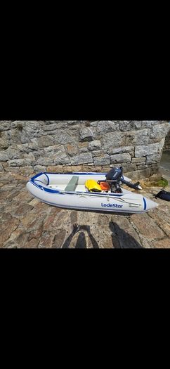 inflatable boat with outboard