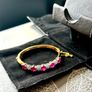 925 Silver Bracelet with Gold plating Image 5