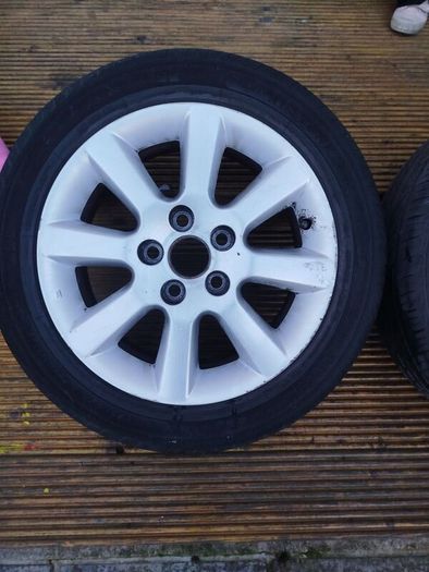 Two 16" Toyota Alloys (5x114.3 with 60.1 bore)