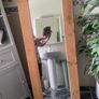 solid wood standing mirror Image 2