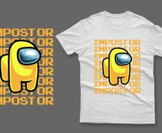 Yellow impostor among us t-shirt impostor t-shirt