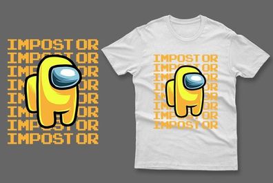 Yellow impostor among us t-shirt impostor t-shirt