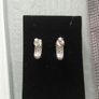 Sterling silver black sapphire earrings Image 3