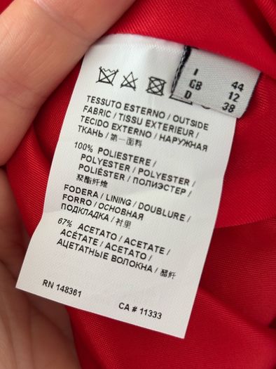 Pinko red cocktail dress